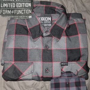 Dixxon snap-on flannel, pre pleat